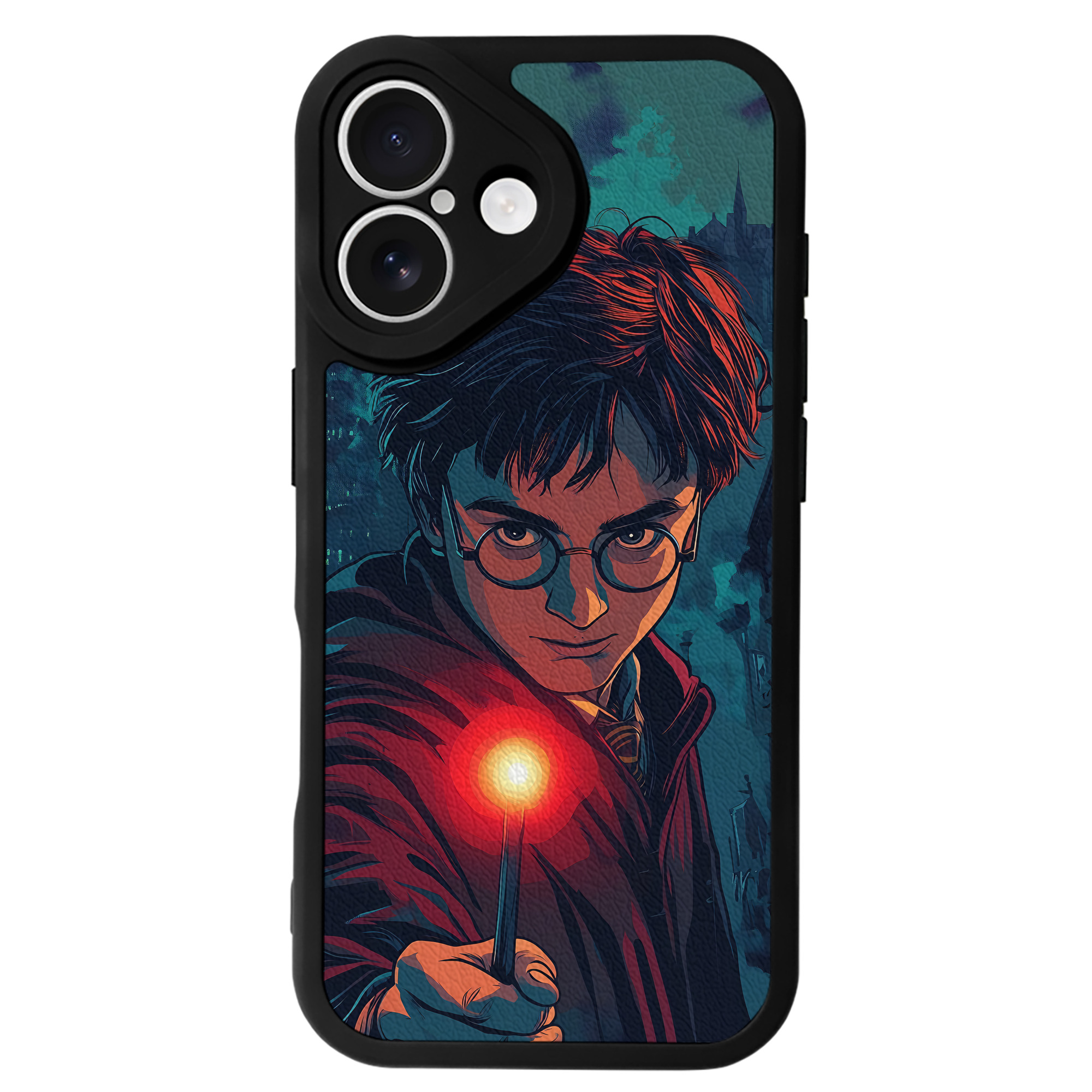 （画像用） Harry Potter ハリー・ポッターシリーズ 【iPhone 16シリーズ対応】シリコンスマホケース（レザー調） 材質：シリコン